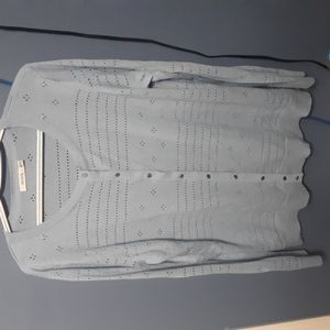 Ricki's Button Up Cardigan light blue